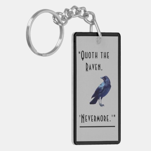 "Quoth de Raven ... " Acryl Sleutelhanger (Voorkant Links)