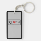 "Quoth de Raven ... " Acryl Sleutelhanger (achterkant)