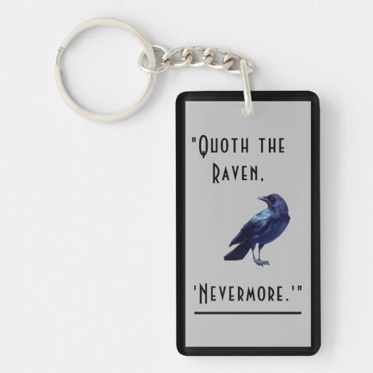 "Quoth de Raven ... " Acryl Sleutelhanger (Voorkant)