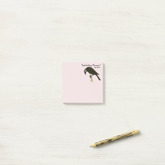 Quoth de Raven Nevermore De Ravens Post-it® Notes (Op bureau)