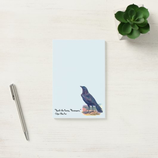 Quoth de Raven Nevermore De Ravens Post-it® Notes (Kantoor)
