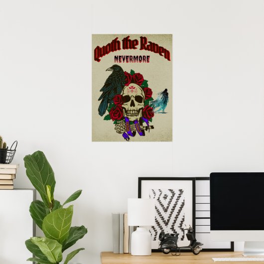 Quoth de Raven, Nevermore Poster (Thuiskantoor)