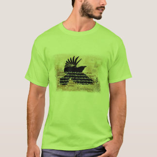 Quoth of the Raven Edgar Allen Poe Nevermore gedic T-shirt