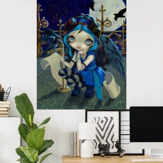 Quoth of the Raven Nevermore ART PRINT gothic fair (Thuiskantoor)