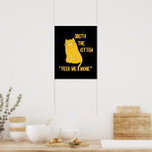 Quoth the Kitten voedt me nog meer! Poster (Keuken)