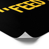 Quoth the Kitten voedt me nog meer! Poster (Hoek)