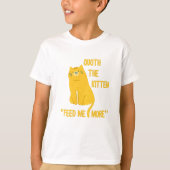 Quoth the Kitten voedt me nog meer! T-shirt (Voorkant)