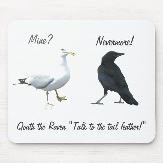Quoth The Raven, "back-off bird" Muismat (Voorkant)
