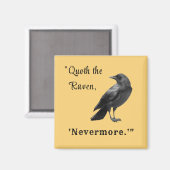 "Quoth the Raven ..." Gepersonaliseerd Autumn Magn Magneet (Voorkant / Achterkant)