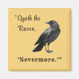 "Quoth the Raven ..." Gepersonaliseerd Autumn Magn Magneet