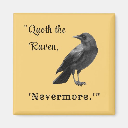 "Quoth the Raven ..." Gepersonaliseerd Autumn Magn Magneet (Voorkant)