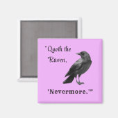 "Quoth the Raven ..." Gepersonaliseerd Lavender Ma Magneet (Voorkant / Achterkant)