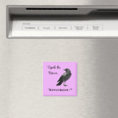 "Quoth the Raven ..." Gepersonaliseerd Lavender Ma Magneet (Insitu (Vaatwasser))