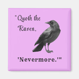 "Quoth the Raven ..." Gepersonaliseerd Lavender Ma Magneet