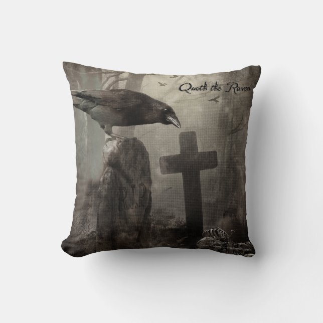 Quoth the Raven Kussen (Voorkant)