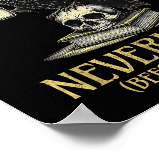 Quoth The Raven Nevermore Before Coffee Funny Quot Poster (Hoek)