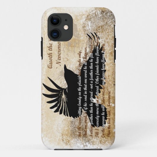 Quoth the Raven Nevermore Edgar Allan Poe iphone5 Case-Mate iPhone Case (Achterkant)