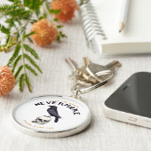 Quoth the Raven Nevermore - Edgar Allan Poe Sleutelhanger (Zijkant)
