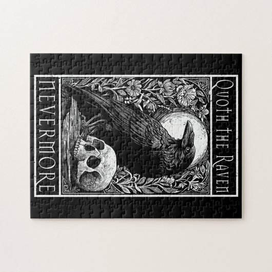 Quoth the Raven - Nooit meer - Edgar Allan Poe Legpuzzel (Horizontaal)