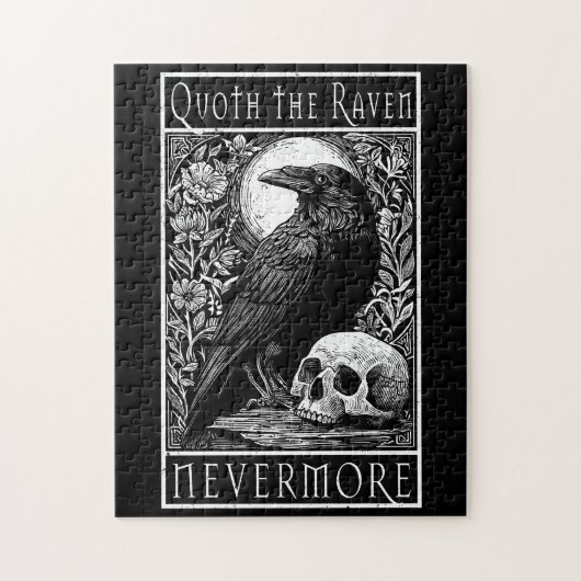 Quoth the Raven - Nooit meer - Edgar Allan Poe Legpuzzel (Verticaal)