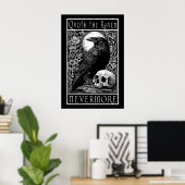 Quoth the Raven - Nooit meer - Edgar Allan Poe Poster (Thuiskantoor)