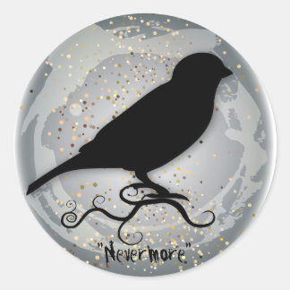 Quoth the Raven Ronde Sticker