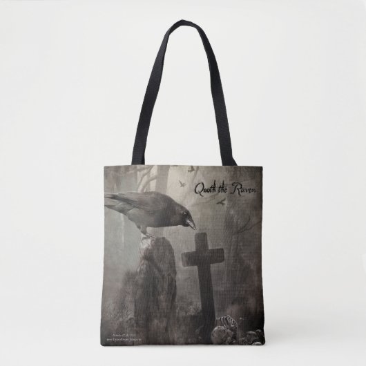 Quoth the Raven Tote Bag (Voorkant)