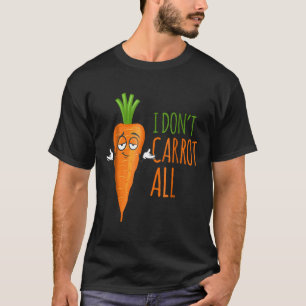 Quoti Dont Wortel Allquot Grappig Vegan Puns Manne T-shirt