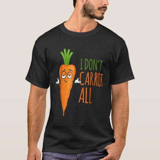 Quoti Dont Wortel Allquot Grappig Vegan Puns Manne T-shirt (Voorkant)