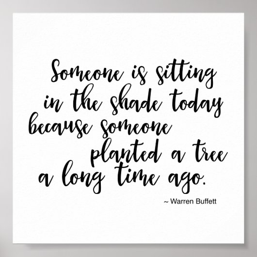 Quoting Warren Buffet Poster (Voorkant)