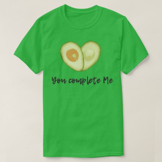 quotJe maakt de hele maquot open, Avocado Love Hea T-shirt (Design voorkant)