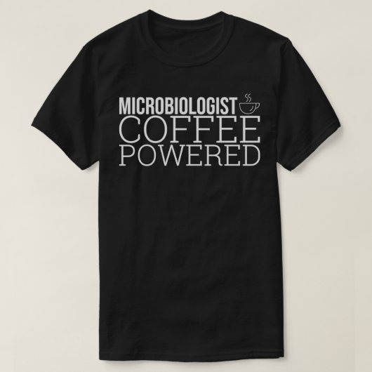 quotMicrobioloog Coffee Microbiologyquot 7 T-shirt (Design voorkant)