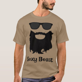 quotSexy Beastquot Beard en zonnebrillen voor bier T-shirt
