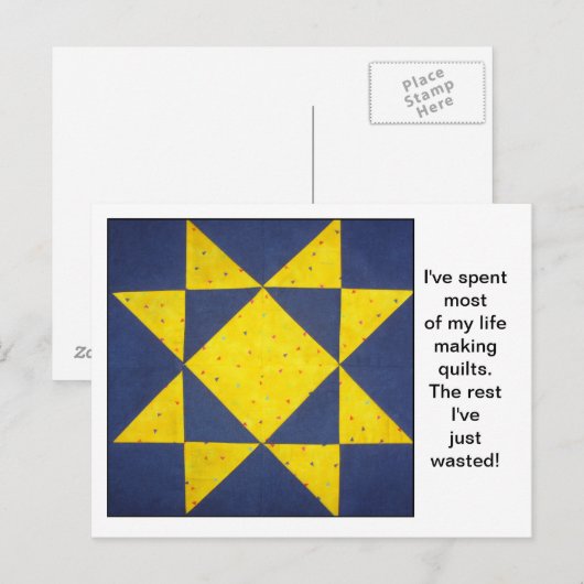 Quottes Briefkaart blokkeren (Voorkant / Achterkant)