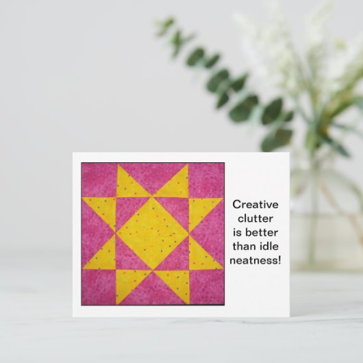 Quottes Briefkaart blokkeren (Staand voorkant)