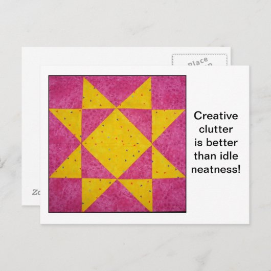 Quottes Briefkaart blokkeren (Voorkant / Achterkant)