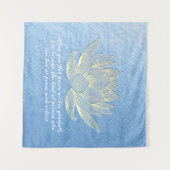 Quottes voor Blue Gold Lotus Yoga Meditation Instr Wandkleed (Voorkant (horizontaal))