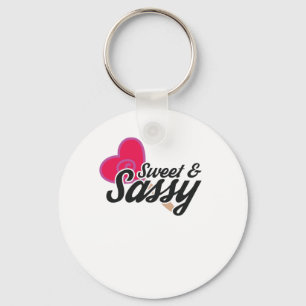 Quottes voor zoete en sassy novelty sleutelhanger