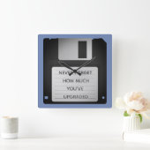 Quotum voor motivatie diskettestation vierkante klok (Huis)