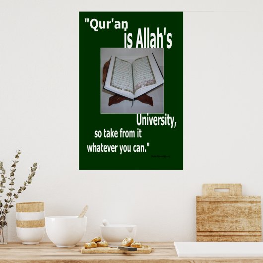 Quran is het universitaire Poster van Allah (Keuken)