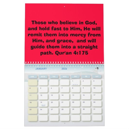 Qur'an quotasalender kalender (Jan 2026)