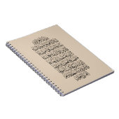 Quranic Arabic Calligraphy – Surah An-Najm Notitieboek (Rechterzijde)