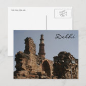 qutb-minararch briefkaart (Voorkant / Achterkant)