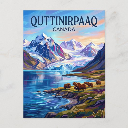 Quttinirpaaq Nationaal Park Canada Briefkaart (Voorkant)