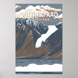Quttinirpaaq Nationaal Park Canda Reis Vintage Poster