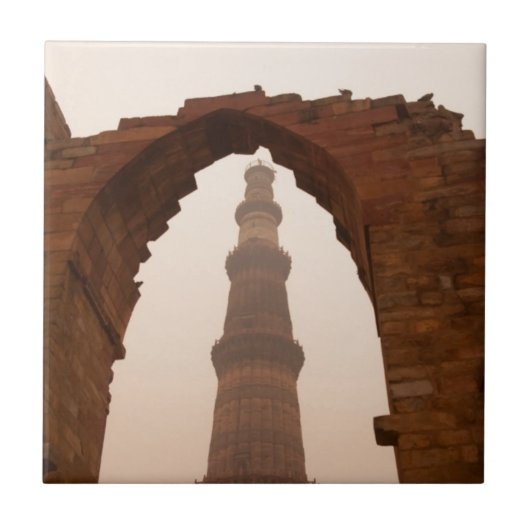 Qutub Minar in Delhi Tegeltje (Voorkant)