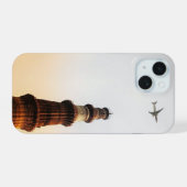 Qutub minar iPhone 15 case (Achterkant horizontaal)