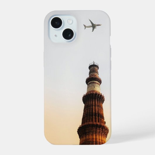 Qutub minar iPhone 15 case (Achterkant)
