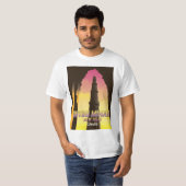 Qutub Minar New Delhi India reisposter T-shirt (Voorkant volledig)