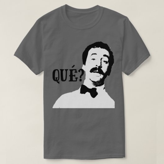 Quue Manuel Fawlty Towers Quote Graphic T-shirt (Design voorkant)